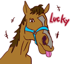 Horse and horseback riding sticker #11892548