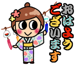 Summer of Japan(yukata) sticker #11892710