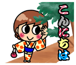 Summer of Japan(yukata) sticker #11892711
