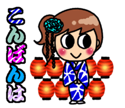 Summer of Japan(yukata) sticker #11892712