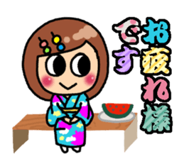 Summer of Japan(yukata) sticker #11892713