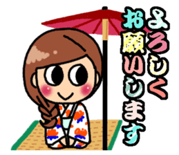 Summer of Japan(yukata) sticker #11892716