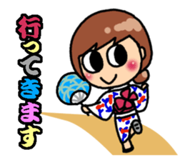 Summer of Japan(yukata) sticker #11892720