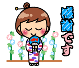 Summer of Japan(yukata) sticker #11892721