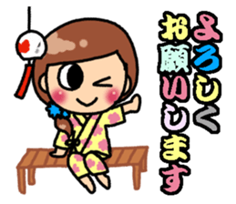 Summer of Japan(yukata) sticker #11892724