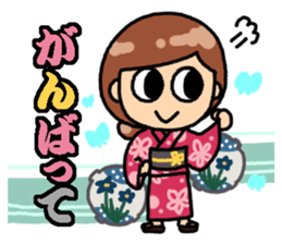 Summer of Japan(yukata) sticker #11892725