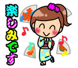 Summer of Japan(yukata) sticker #11892727