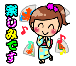 Summer of Japan(yukata) sticker #11892727
