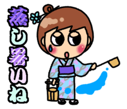 Summer of Japan(yukata) sticker #11892729