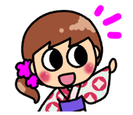 Summer of Japan(yukata) sticker #11892731