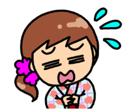 Summer of Japan(yukata) sticker #11892734