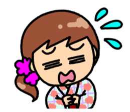 Summer of Japan(yukata) sticker #11892734