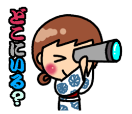 Summer of Japan(yukata) sticker #11892738