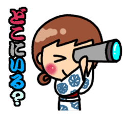 Summer of Japan(yukata) sticker #11892738