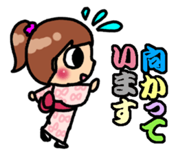 Summer of Japan(yukata) sticker #11892740