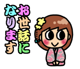 Summer of Japan(yukata) sticker #11892743