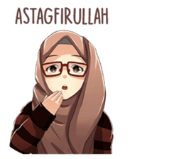 Beautiful Hijab Girl sticker #11893393