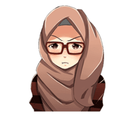 Beautiful Hijab Girl sticker #11893412