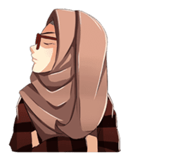 Beautiful Hijab Girl sticker #11893421
