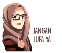 Beautiful Hijab Girl sticker #11893423