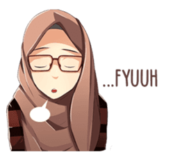 Beautiful Hijab Girl sticker #11893425