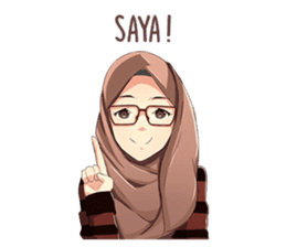 Beautiful Hijab Girl sticker #11893427