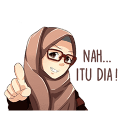 Beautiful Hijab Girl sticker #11893428