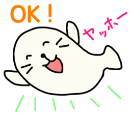 sea calf daihuku sticker #11894622
