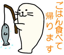 sea calf daihuku sticker #11894651
