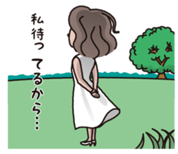 a middle-aged woman(fix) sticker #11894891