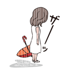 a middle-aged woman(fix) sticker #11894892