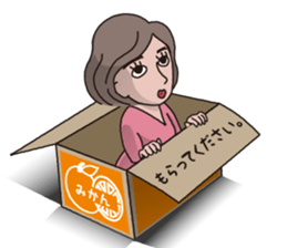 a middle-aged woman(fix) sticker #11894919