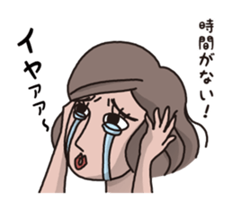 a middle-aged woman(fix) sticker #11894921