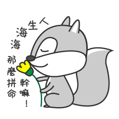 Happy little squirrel