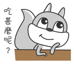 Happy little squirrel sticker #11895859