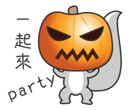 Happy little squirrel sticker #11895886