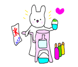 The shaved ice rabbit sticker #11896750