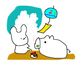 The shaved ice rabbit sticker #11896753