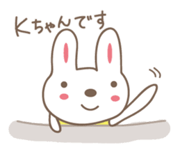 Cute rabbit sticker for K sticker #11897646