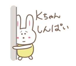 Cute rabbit sticker for K sticker #11897647