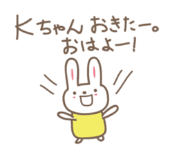 Cute rabbit sticker for K sticker #11897654