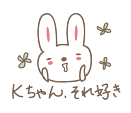 Cute rabbit sticker for K sticker #11897657