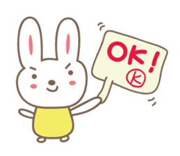 Cute rabbit sticker for K sticker #11897660