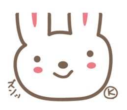 Cute rabbit sticker for K sticker #11897663