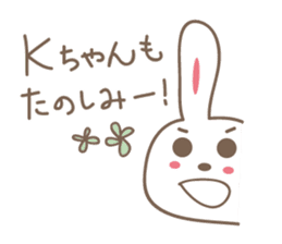Cute rabbit sticker for K sticker #11897667