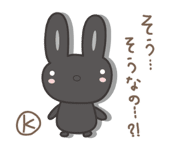 Cute rabbit sticker for K sticker #11897668