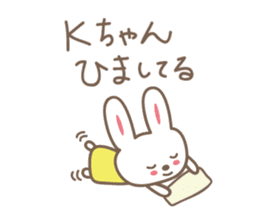 Cute rabbit sticker for K sticker #11897671