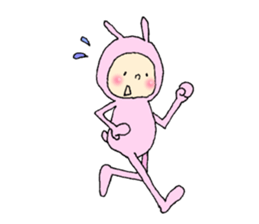 wear of rabbit sticker #11897708