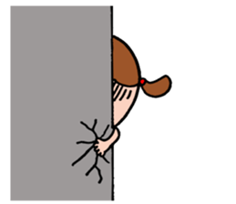 Girl in a yellow shirt. sticker #11897994