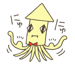 Mr.squid & soft friends sticker #11898049